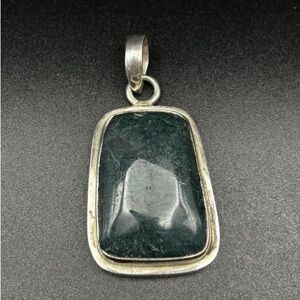 925 Moss Agate Pendant